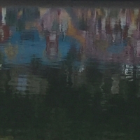 fresque,rivière,reflet,