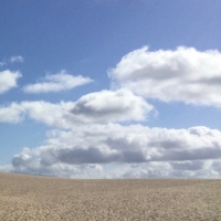 dune,sable,nuages,